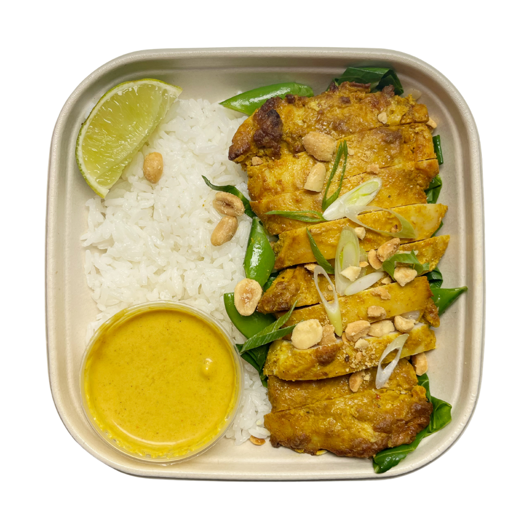 Thai Yellow Peanut Chicken Thighs