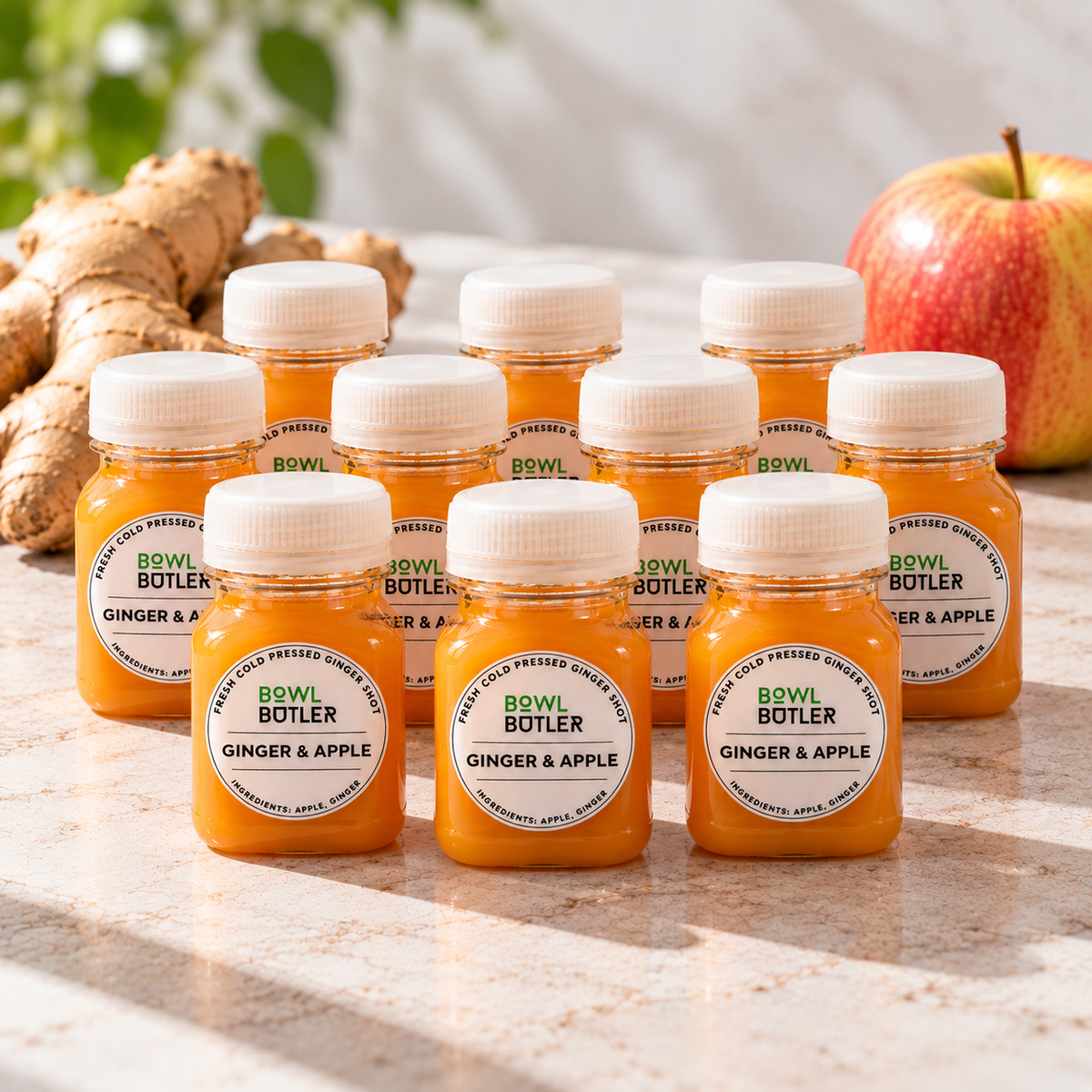 10 Shot Big Bundle - Cold-Pressed Ginger & Apple Shot