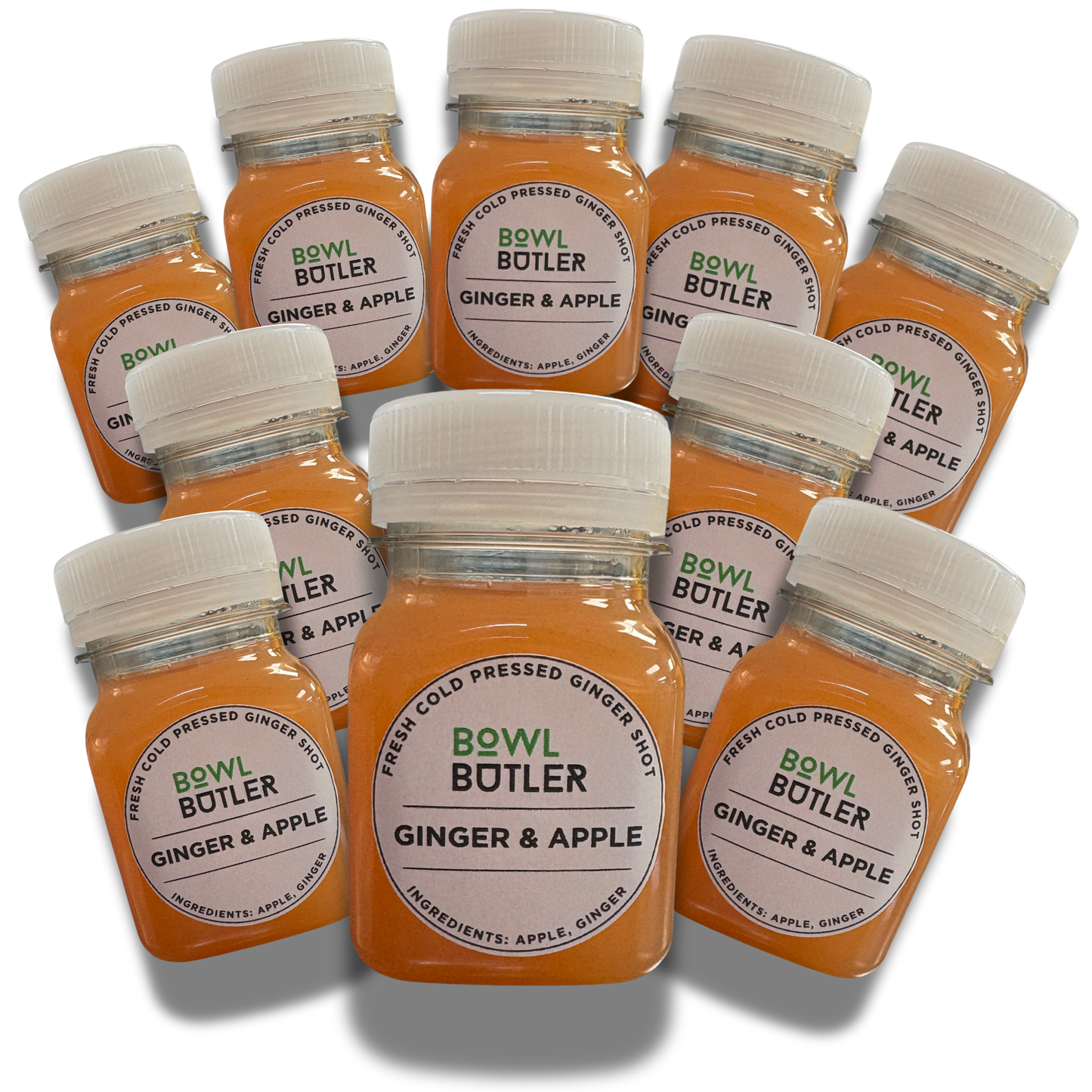 10 Shot Big Bundle - Cold-Pressed Ginger & Apple Shot