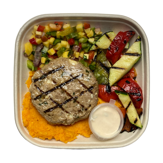 Grilled Turkey & Feta Burger