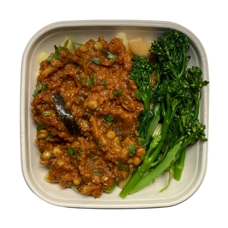 Slow Cooked Lentil & Aubergine Ragu (Vegan)