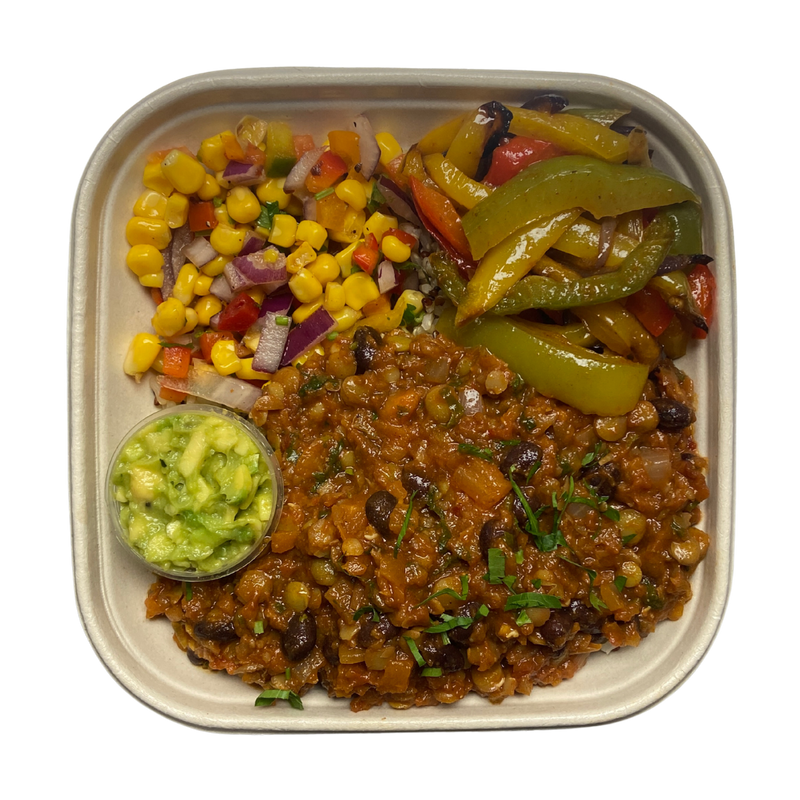 Slow Cooked Lentil & Black Bean Chilli (Vegan)