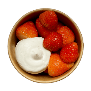 Strawberries & Whipped Oat Cream
