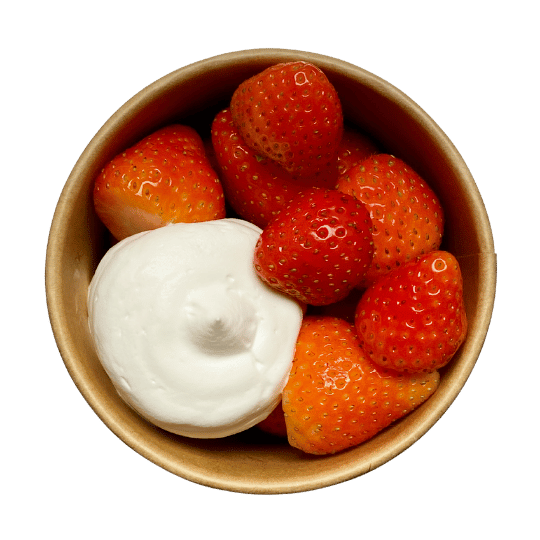 Strawberries & Whipped Oat Cream