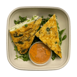 Cheddar, Broccoli & Pea Frittata (Veggie)