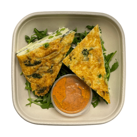 Cheddar, Broccoli & Pea Frittata (Veggie)
